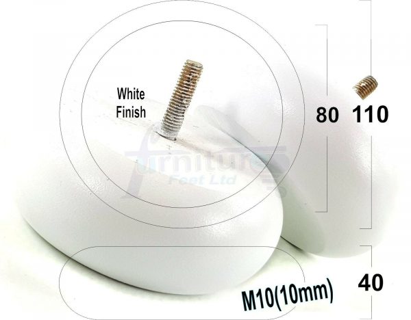 4x REPLACEMENT WOOD FURNITURE SOFA LEGS M10(10mm) CHAIR - SETTEE FEET 40mm HIGH - Image 30