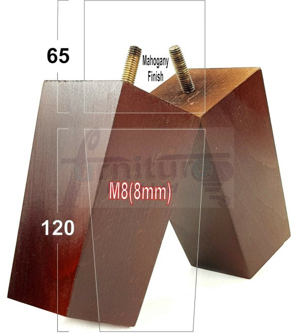 4x REPLACEMENT WOOD FURNITURE SOFA LEGS M8(8mm) CHAIR - SETTEE FEET 120mm HIGH - Image 19