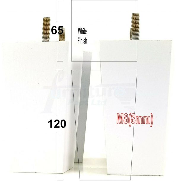 4x REPLACEMENT WOOD FURNITURE SOFA LEGS M8(8mm) CHAIR - SETTEE FEET 120mm HIGH - Image 30