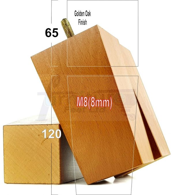 4x REPLACEMENT WOOD FURNITURE SOFA LEGS M8(8mm) CHAIR - SETTEE FEET 120mm HIGH - Image 18
