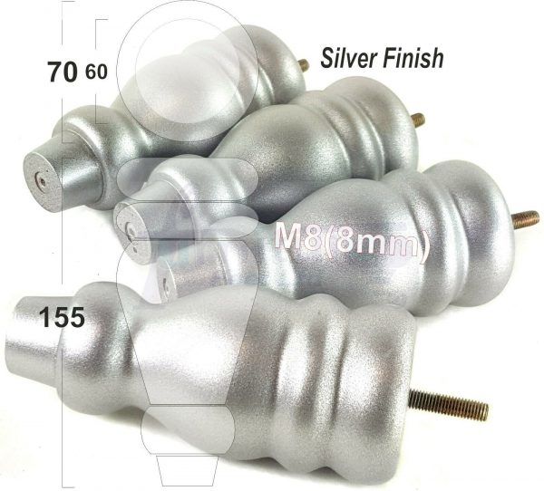 4x REPLACEMENT WOOD FURNITURE SOFA LEGS M8(8mm) CHAIR - SETTEE FEET 155mm HIGH - Image 30