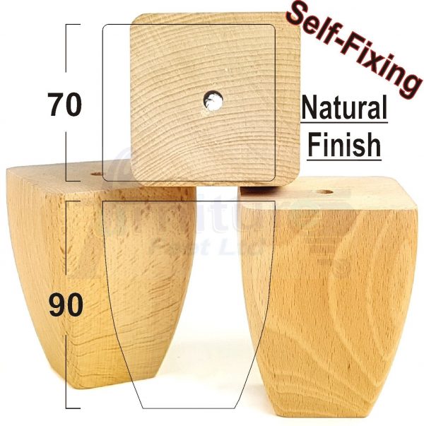 4x Replacement Wood Furniture Sofa Legs Chair Settee Feet 90mm High (Self-Fix) - Image 18