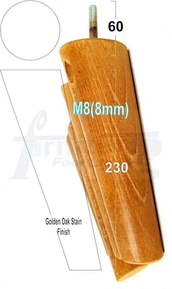 4x SOLID WOOD ANGLED SETTEE LEGS 230mm High FURNITURE REPLACEMENT FEET M8(8mm) - Image 21