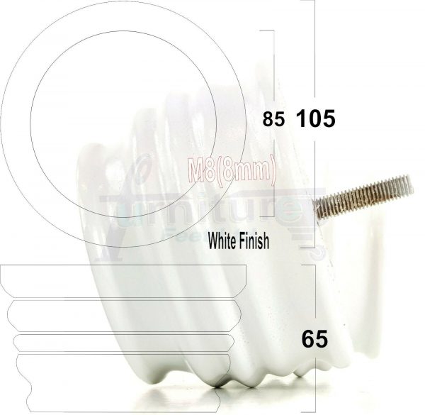 4x SOLID WOOD FURNITURE LEGS M8(8mm) CHAIR, SOFA REPLACEMENT BUN FEET 65mm HIGH - Image 34
