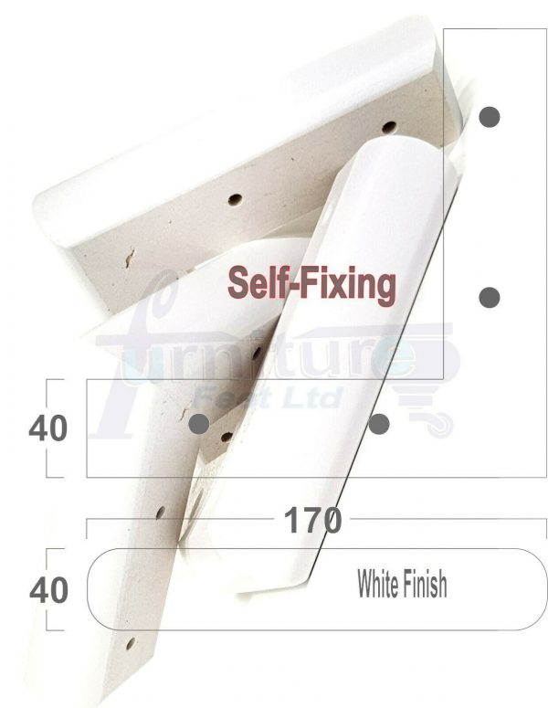 4x SOLID WOOD FURNITURE LEGS (Self-Fix) CHAIR REPLACEMENT CORNER FEET 40mm HIGH - Image 34
