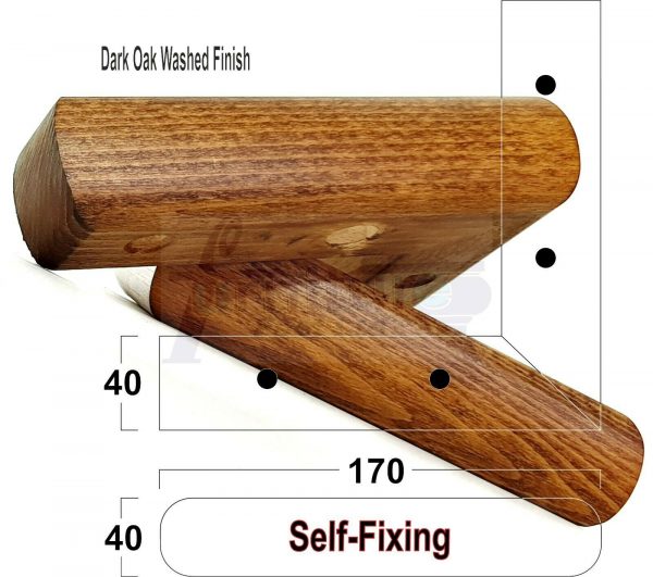 4x SOLID WOOD FURNITURE LEGS (Self-Fix) CHAIR REPLACEMENT CORNER FEET 40mm HIGH - Image 17