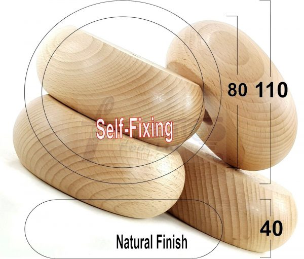 4x SOLID WOOD REPLACEMENT FURNITURE CHAIR LEGS SETTEE FEET 40mm HIGH (SELF-FIX) - Image 7