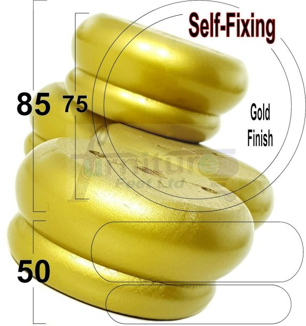 4x SOLID WOODEN FURNITURE LEGS CHAIR REPLACEMENT BUN FEET 50mm HIGH Self-Fixing - Image 20