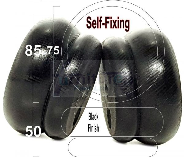 4x SOLID WOODEN FURNITURE LEGS CHAIR REPLACEMENT BUN FEET 50mm HIGH Self-Fixing - Image 15