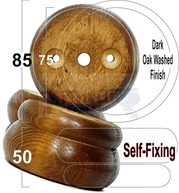 4x SOLID WOODEN FURNITURE LEGS CHAIR REPLACEMENT BUN FEET 50mm HIGH Self-Fixing - Image 18