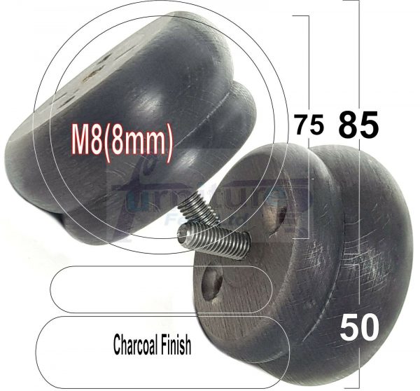 4x SOLID WOODEN FURNITURE LEGS M8(8mm) CHAIR REPLACEMENT BUN FEET 50mm HIGH - Image 38
