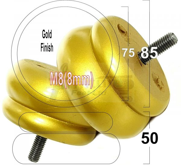4x SOLID WOODEN FURNITURE LEGS M8(8mm) CHAIR REPLACEMENT BUN FEET 50mm HIGH - Image 19