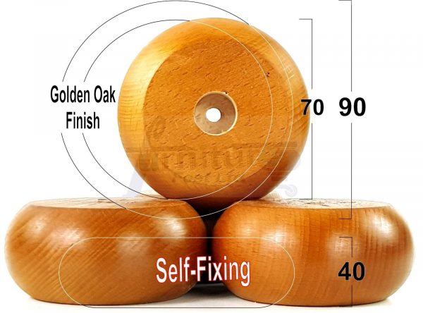 4x SOLID WOODEN REPLACEMENT FURNITURE CHAIR LEGS SOFAFEET 40mm HIGH (SELF-FIX) - Image 5