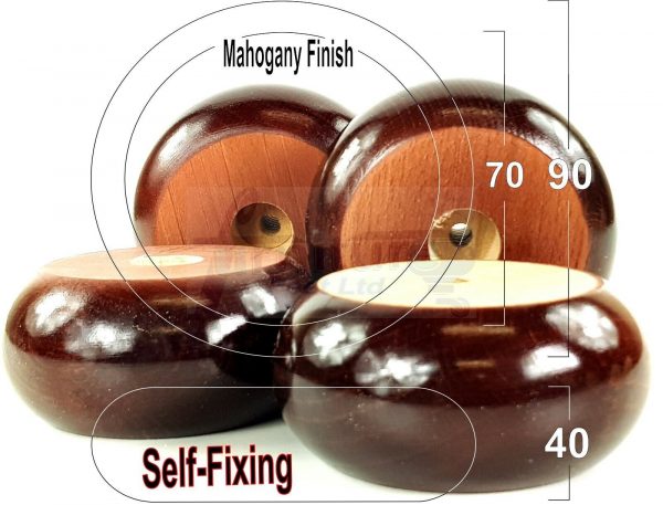 4x SOLID WOODEN REPLACEMENT FURNITURE CHAIR LEGS SOFAFEET 40mm HIGH (SELF-FIX) - Image 6