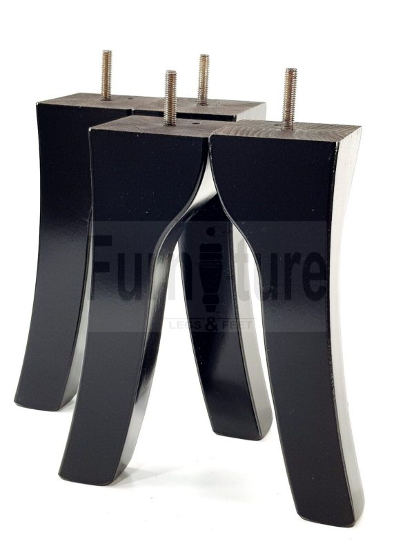 4 Replacement Legs Solid Wood Settee Furniture Feet 225mm High Sofa Chair Bed M8 - Image 4