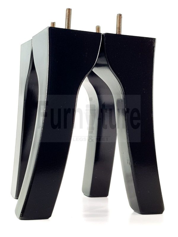 4 Replacement Legs Solid Wood Settee Furniture Feet 225mm High Sofa Chair Bed M8 - Image 2