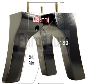 4 Replacement Legs Solid Wood Settee Furniture Feet 180mm High Sofa Chair Bed M8