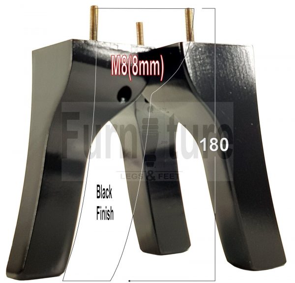 4 Replacement Legs Solid Wood Settee Furniture Feet 180mm High Sofa Chair Bed M8