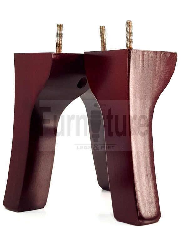 4 Replacement Legs Solid Wood Settee Furniture Feet 200mm High Sofa Chair Bed M8 - Image 3