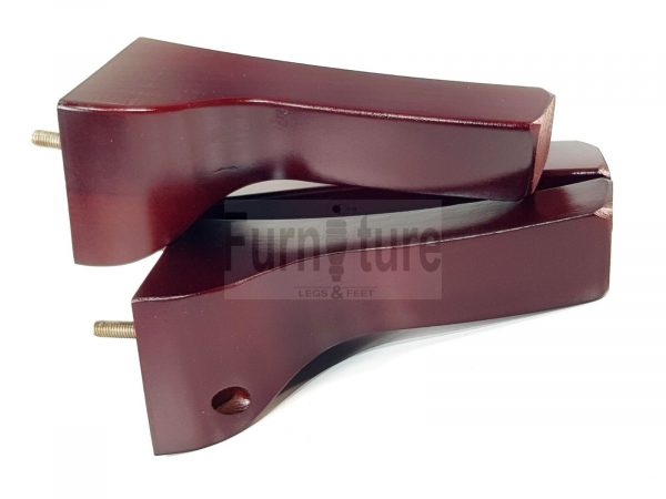 4 Replacement Legs Solid Wood Settee Furniture Feet 200mm High Sofa Chair Bed M8 - Image 2