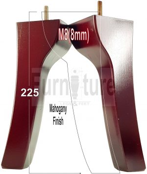 4 Replacement Legs Solid Wood Settee Furniture Feet 225mm High Sofa Chair Bed M8