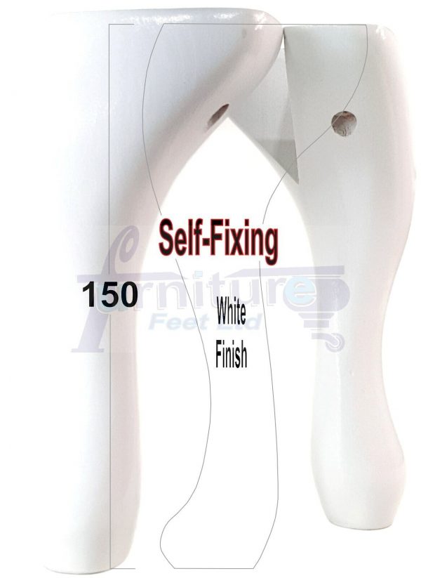 4x Solid Wooden Queen Anne Furniture Feet 150mm High Sofa Chair Beds (Self-Fix) - Image 30