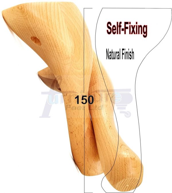 4x Solid Wooden Queen Anne Furniture Feet 150mm High Sofa Chair Beds (Self-Fix) - Image 23