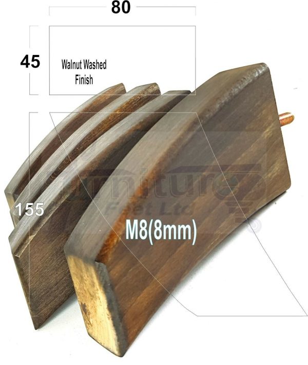 4x TAPERED WOOD SETTEE LEGS 155mm High SOFA REPLACEMENT FURNITURE FEET M8(8mm) - Image 18