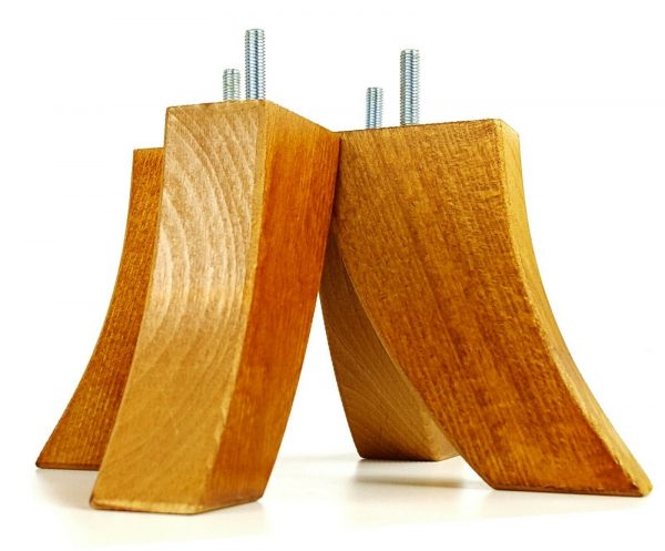 4x TAPERED WOOD SETTEE LEGS 155mm High SOFA REPLACEMENT FURNITURE FEET M8(8mm) - Image 19