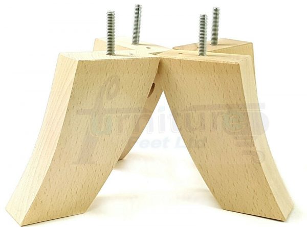 4x TAPERED WOOD SETTEE LEGS 155mm High SOFA REPLACEMENT FURNITURE FEET M8(8mm) - Image 23