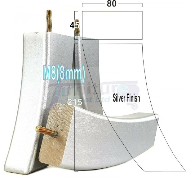4x TAPERED WOOD SETTEE LEGS 215mm High SOFA REPLACEMENT FURNITURE FEET M8(8mm) - Image 25