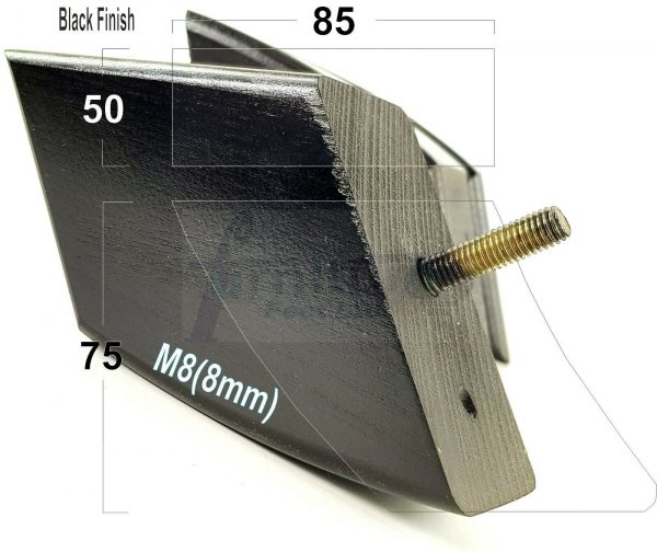 4x TAPERED WOOD SETTEE LEGS 75mm High SOFA REPLACEMENT FURNITURE FEET M8(8mm) - Image 12