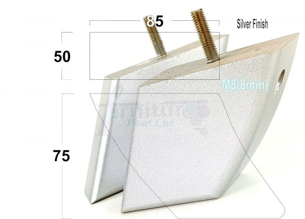 4x TAPERED WOOD SETTEE LEGS 75mm High SOFA REPLACEMENT FURNITURE FEET M8(8mm) - Image 25
