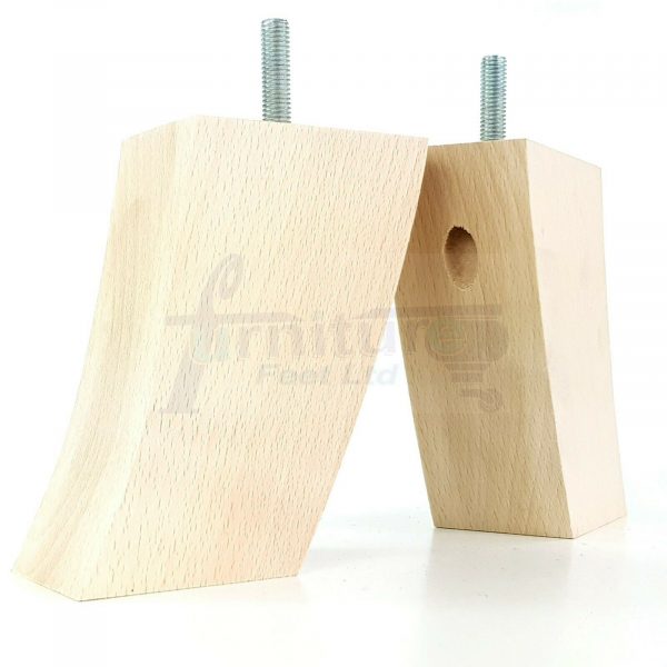 4x TAPERED WOODEN SOFA LEGS 100mm High CHAIR REPLACEMENT FURNITURE FEET M8(8mm) - Image 17