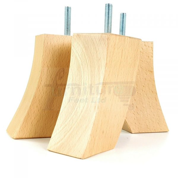 4x TAPERED WOODEN SOFA LEGS 100mm High CHAIR REPLACEMENT FURNITURE FEET M8(8mm) - Image 16