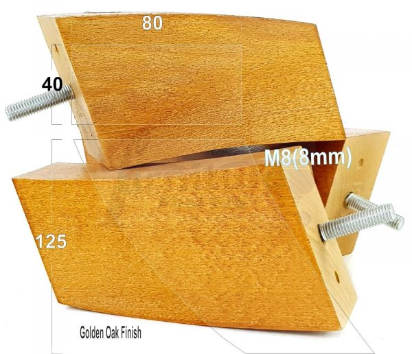 4x TAPERED WOODEN SOFA LEGS 125mm High CHAIR REPLACEMENT FURNITURE FEET M8(8mm) - Image 17