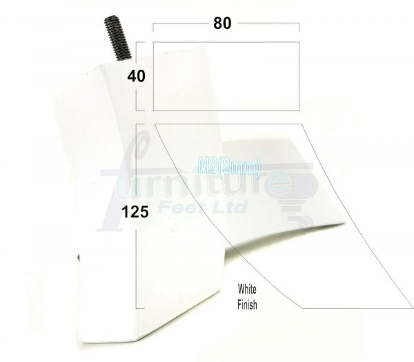 4x TAPERED WOODEN SOFA LEGS 125mm High CHAIR REPLACEMENT FURNITURE FEET M8(8mm) - Image 24