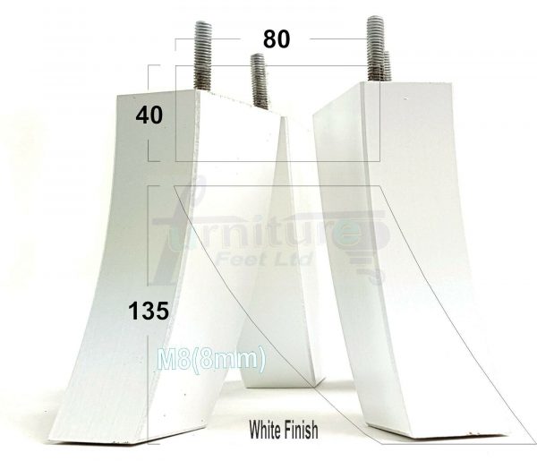 4x TAPERED WOODEN SOFA LEGS 135mm High CHAIR REPLACEMENT FURNITURE FEET M8(8mm) - Image 25