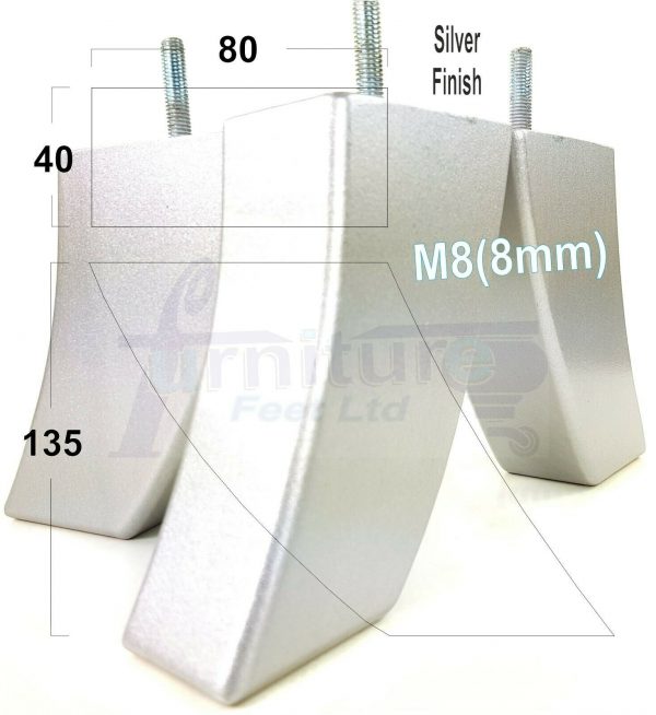 4x TAPERED WOODEN SOFA LEGS 135mm High CHAIR REPLACEMENT FURNITURE FEET M8(8mm) - Image 26