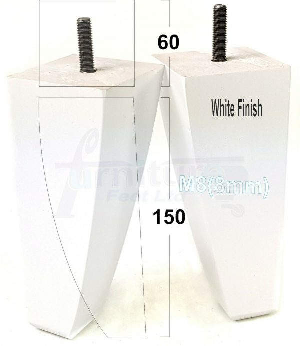 4x TAPERED WOODEN SOFA LEGS 150mm High CHAIR REPLACEMENT FURNITURE FEET M8(8mm) - Image 29