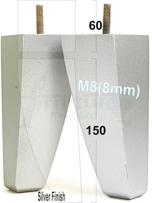 4x TAPERED WOODEN SOFA LEGS 150mm High CHAIR REPLACEMENT FURNITURE FEET M8(8mm) - Image 30