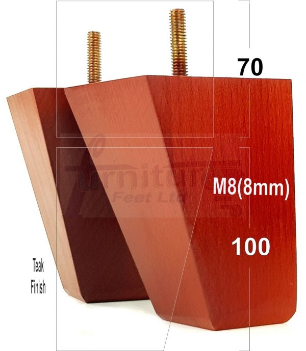4x Tapered Wood Replacement Furniture Sofa Legs M8 Chair Sofa Settee Feet 100mm - Image 29