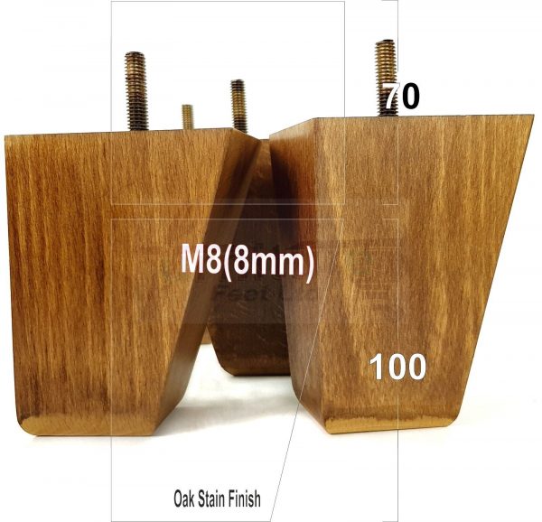 4x Tapered Wood Replacement Furniture Sofa Legs M8 Chair Sofa Settee Feet 100mm - Image 26