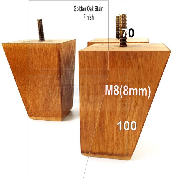 4x Tapered Wood Replacement Furniture Sofa Legs M8 Chair Sofa Settee Feet 100mm - Image 19
