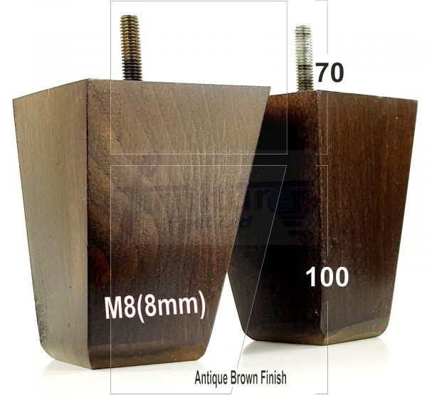 4x Tapered Wood Replacement Furniture Sofa Legs M8 Chair Sofa Settee Feet 100mm - Image 12