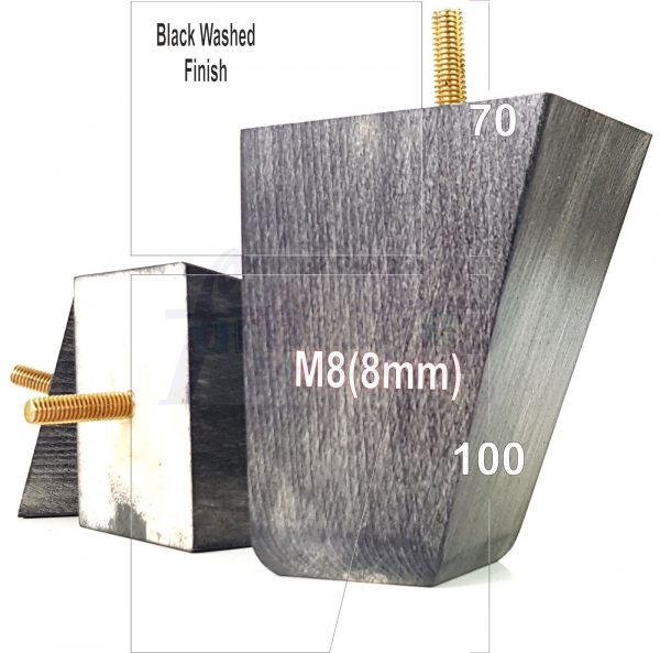 4x Tapered Wood Replacement Furniture Sofa Legs M8 Chair Sofa Settee Feet 100mm - Image 14