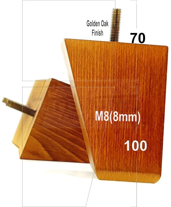 4x Tapered Wood Replacement Furniture Sofa Legs M8 Chair Sofa Settee Feet 100mm - Image 18