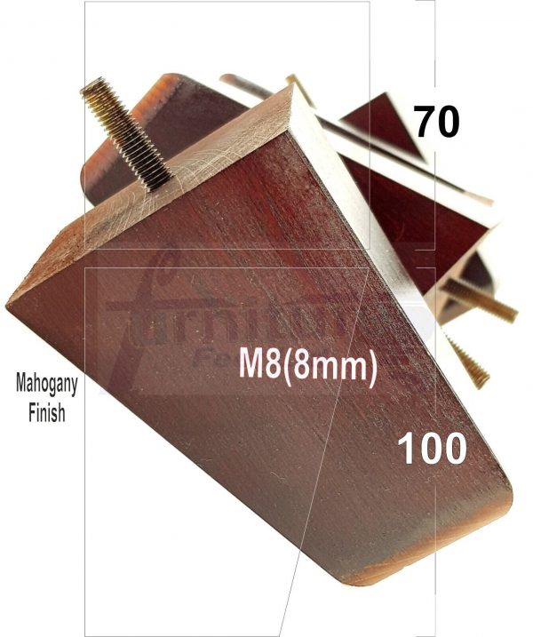 4x Tapered Wood Replacement Furniture Sofa Legs M8 Chair Sofa Settee Feet 100mm - Image 20