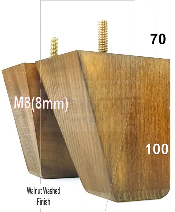 4x Tapered Wood Replacement Furniture Sofa Legs M8 Chair Sofa Settee Feet 100mm - Image 17