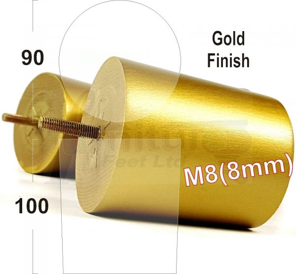 4x WOOD FURNITURE CHAIR LEGS M8(8mm) REPLACEMENT SOFA / SETTEE FEET 100mm HIGH - Image 11